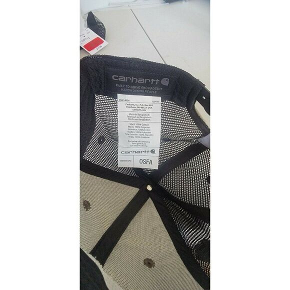 NWT Carhartt Canvas Camo Mesh-Back Hat Cap Adjustable Snapback - Picture 4 of 4